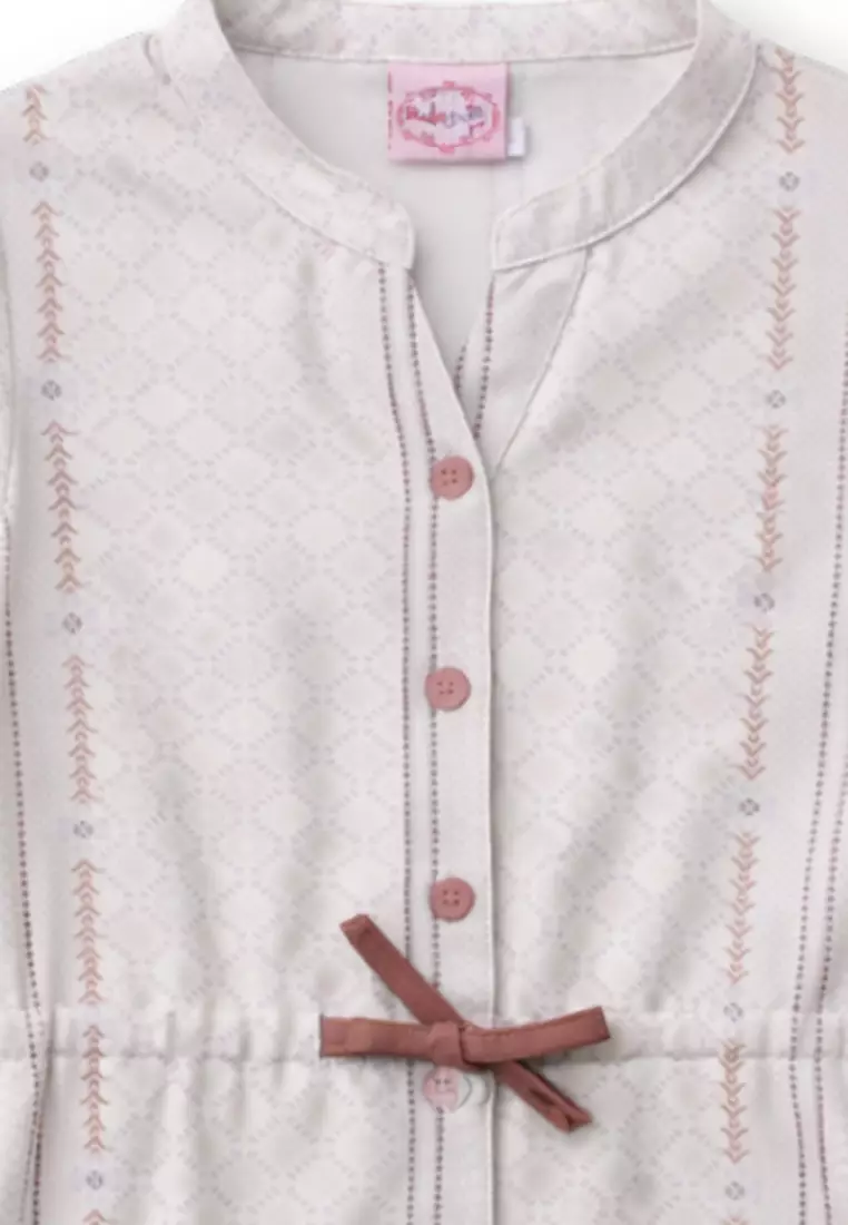 Setelan Anak Perempuan/ One Set Blouse And Skirt Girl Cream/ Rjg Sarimbit Lebaran