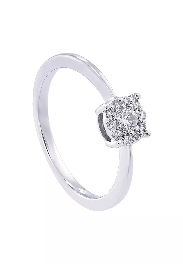 HABIB Round Diamond Ring in 375/9K White Gold 267150623(WG)