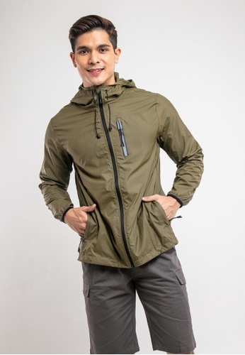 FOREST green Forest Windbreaker Water Repellent Jacket - 30361-45Dk Olive 50AC2AA49D31A4GS_1
