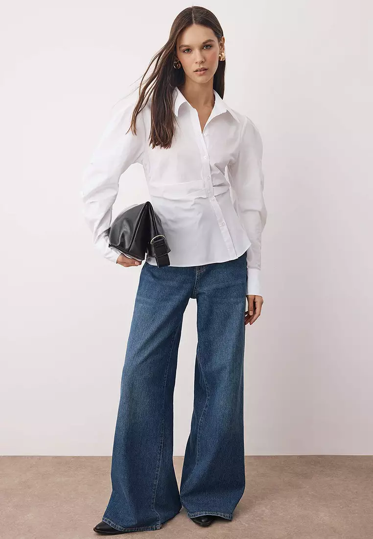 Asymmetrical Fitted Shirt