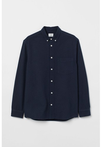 Jual H&M Regular Fit Oxford shirt Original April 2023| ZALORA ...
