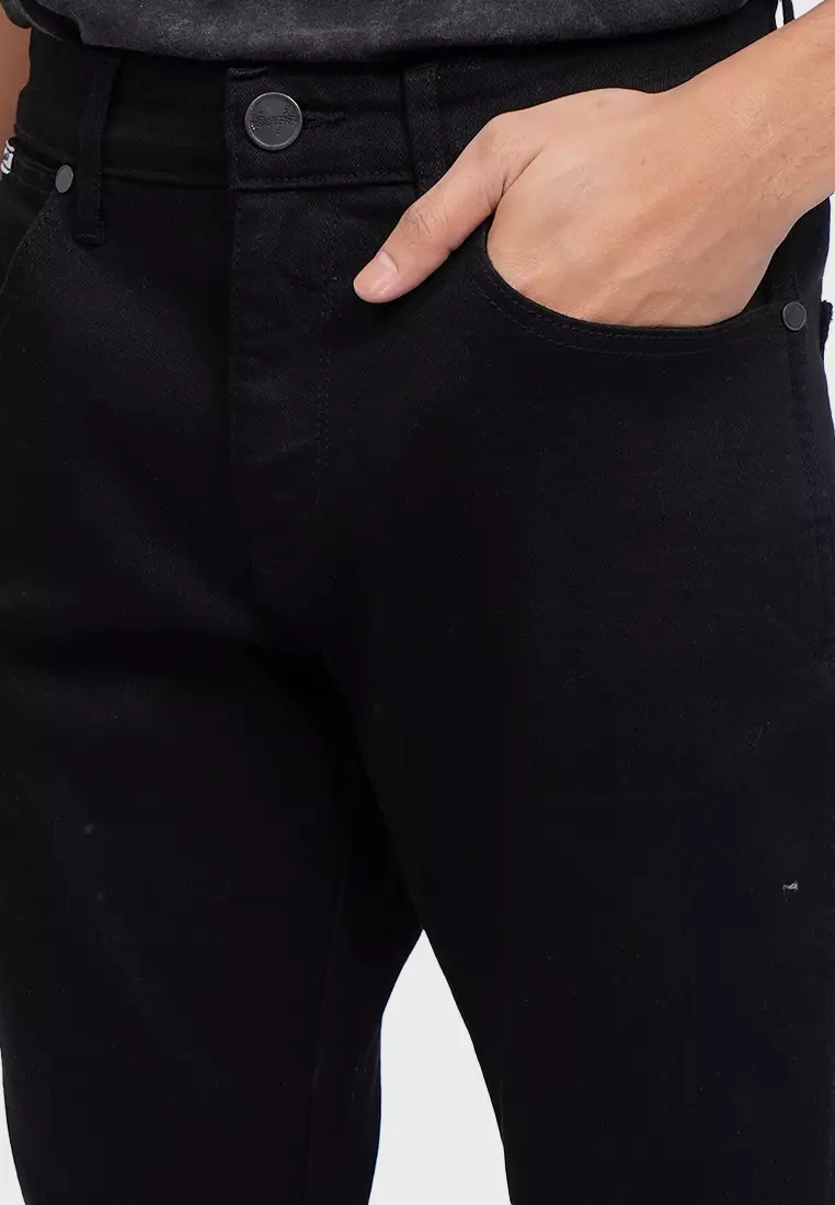 Long Pants Skinny Straight Full VEGAS 01A25 Black