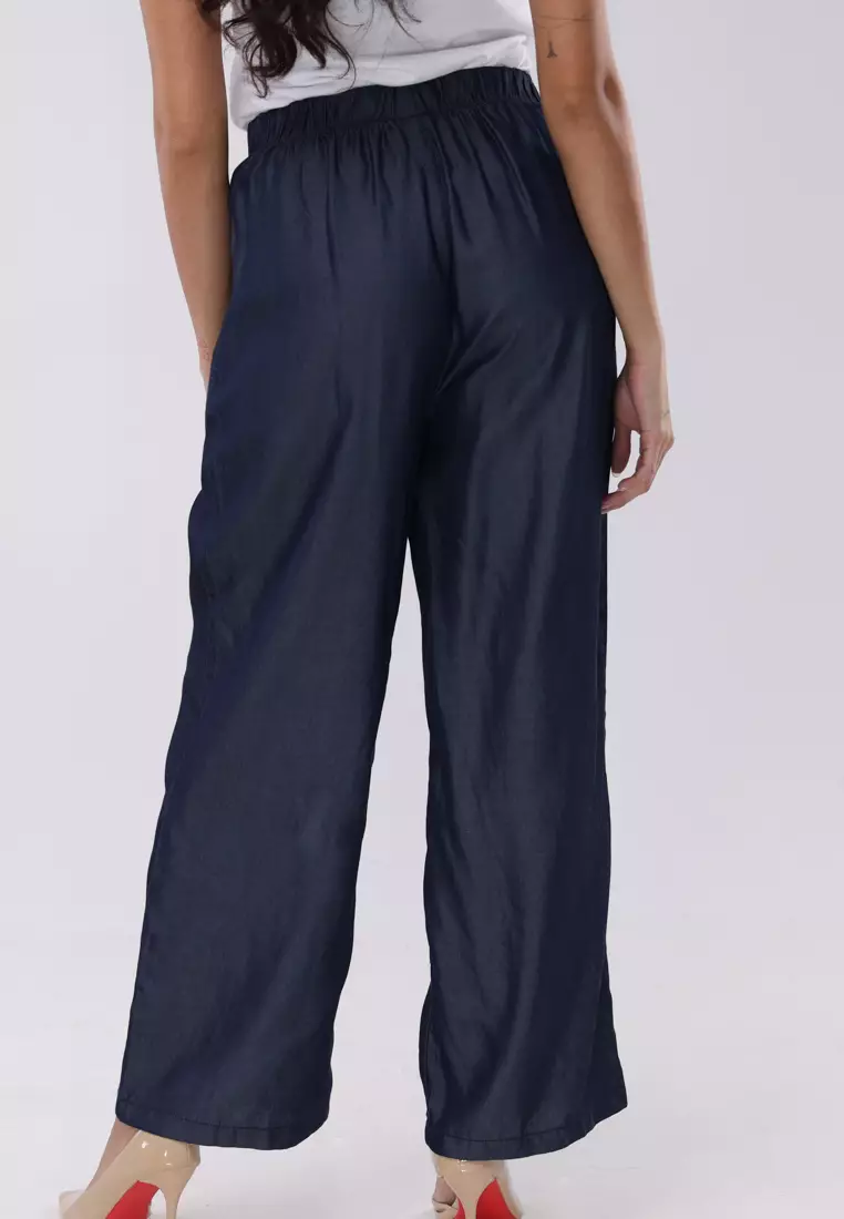 Denim Wide Leg Pants