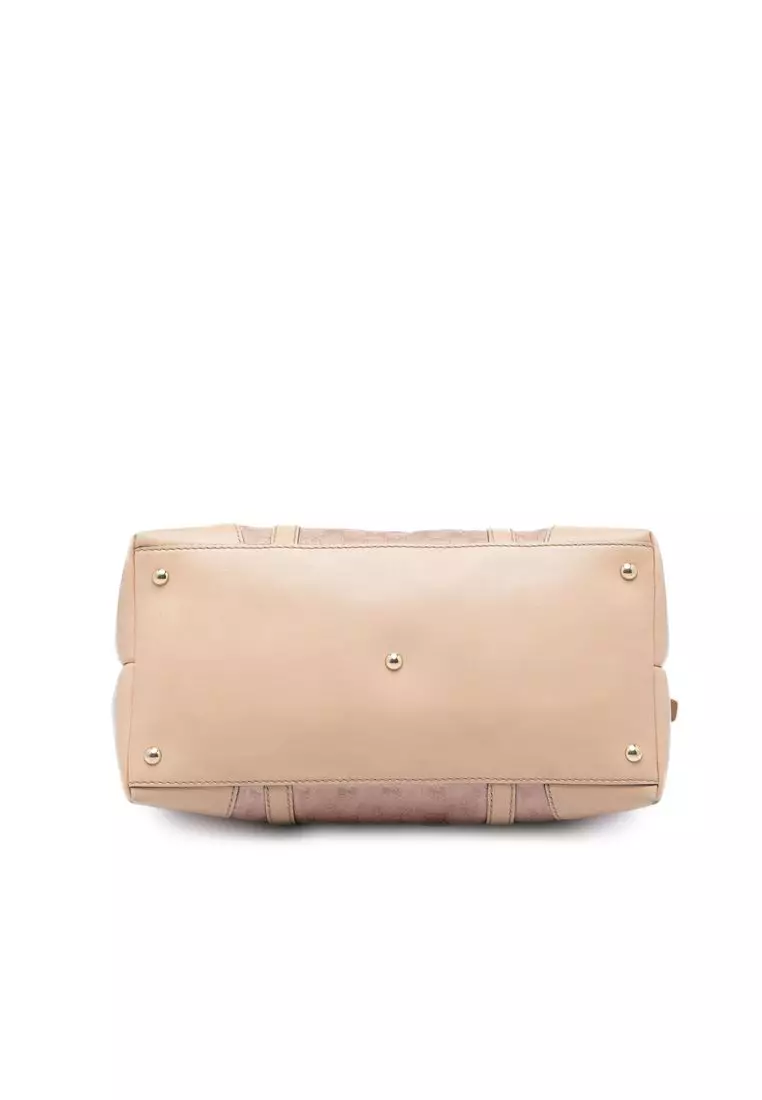 Pre-Loved Gucci Gg Metallic Canvas Lovely Tote