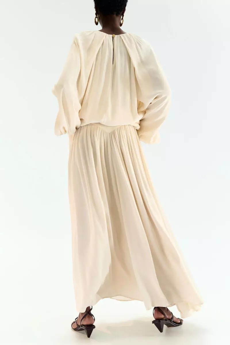 Long viscose skirt