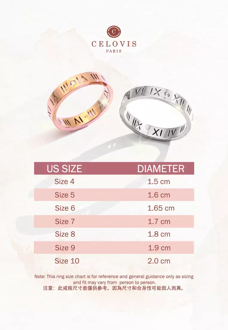 Chantal Roman Numeral Ring in Rose Gold