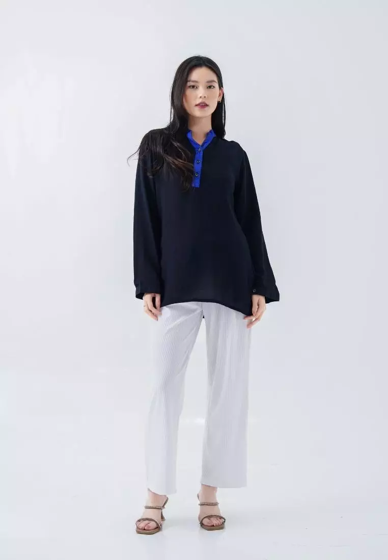 MilleFleur Ladies top bianca top black