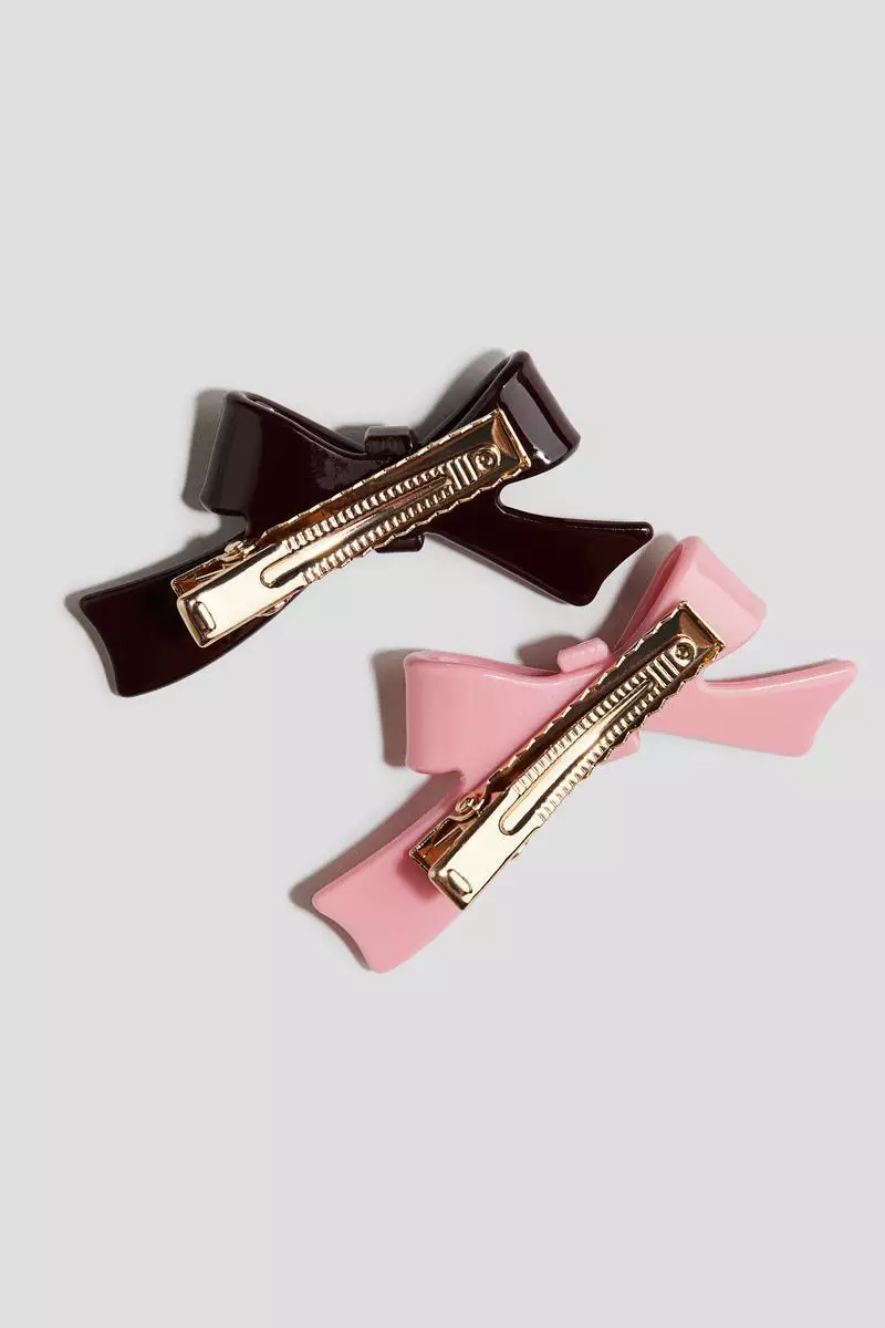 2-pack appliquéd hair clips