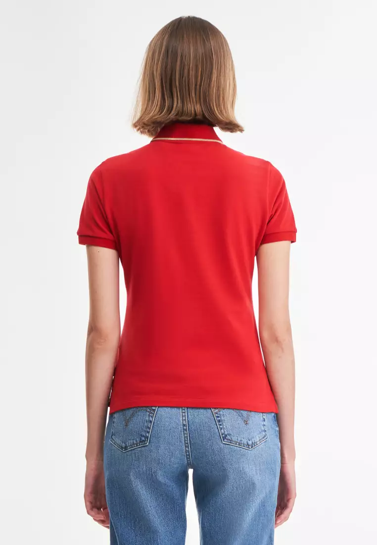 Red polo hot sale womens shirt