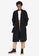 Trendyol black Oversize Waist Tie Slits Coat 716ECAAAF099ADGS_1