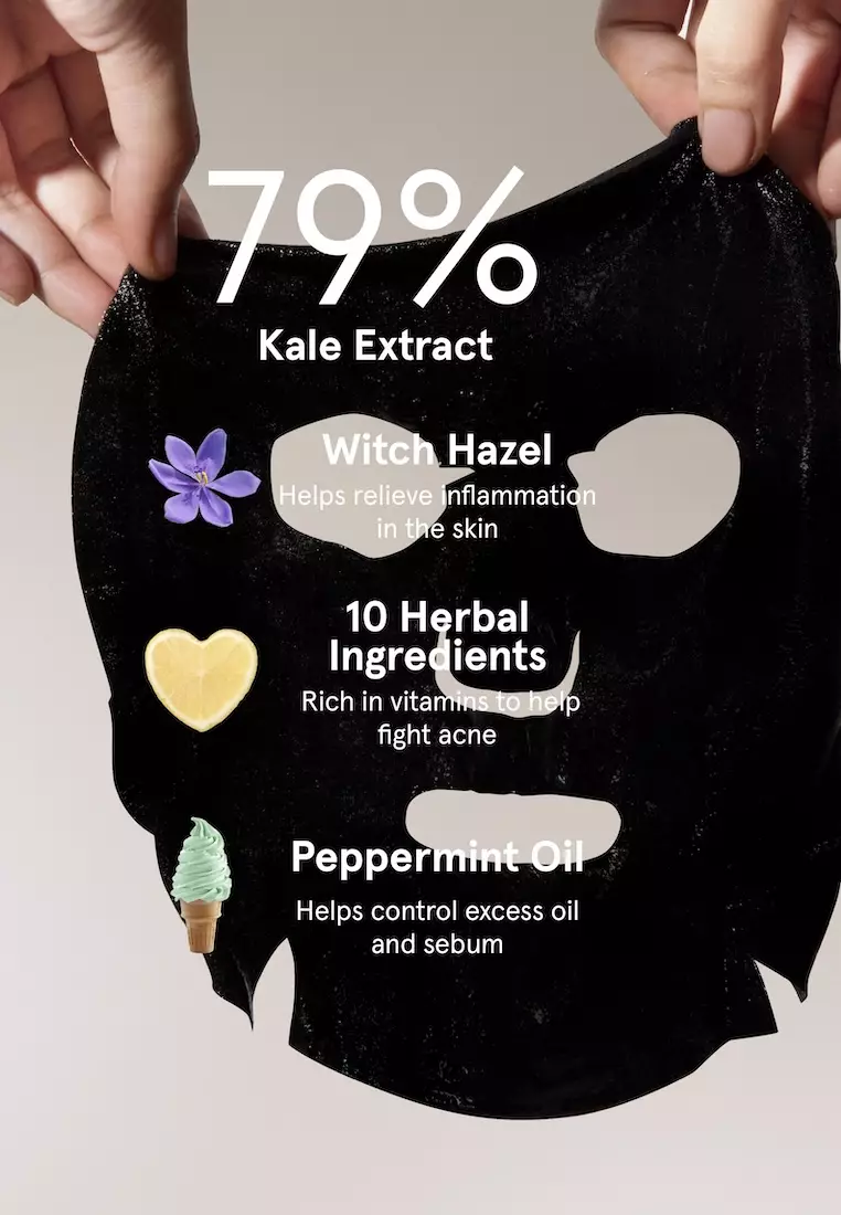 Buy Chuck's Chuck It Purifying Kale Mask (5pcs) 2026 Online | ZALORA