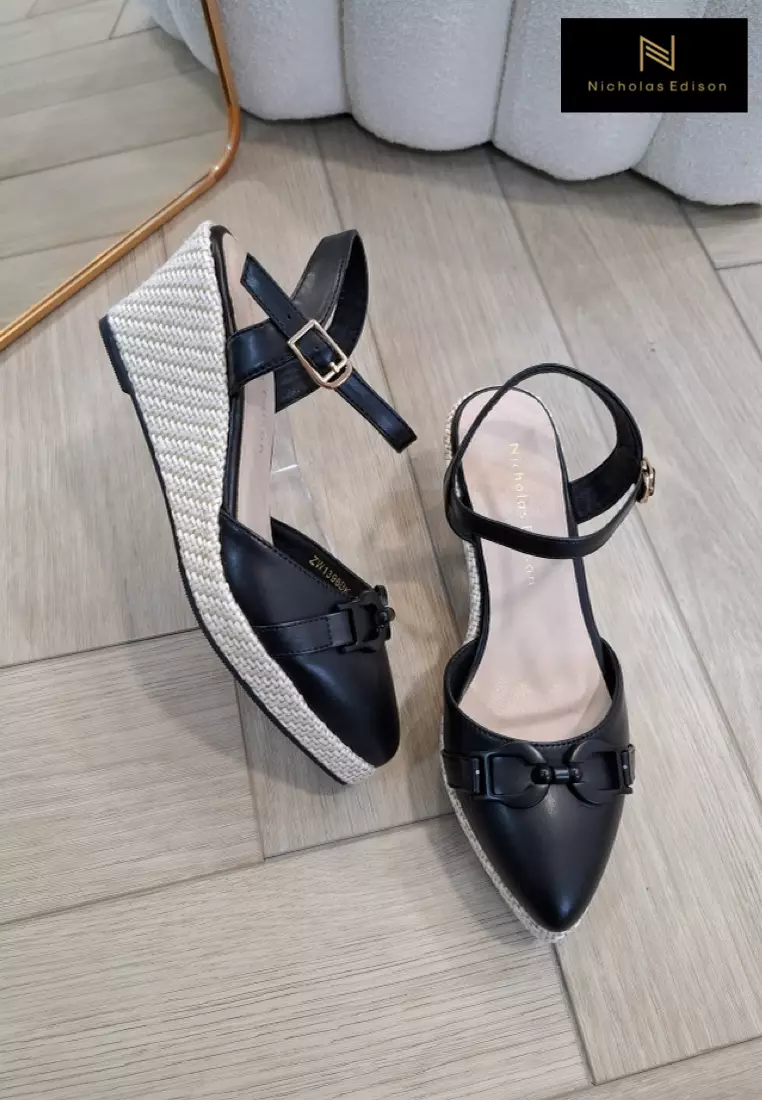 Wedge Elodie Black