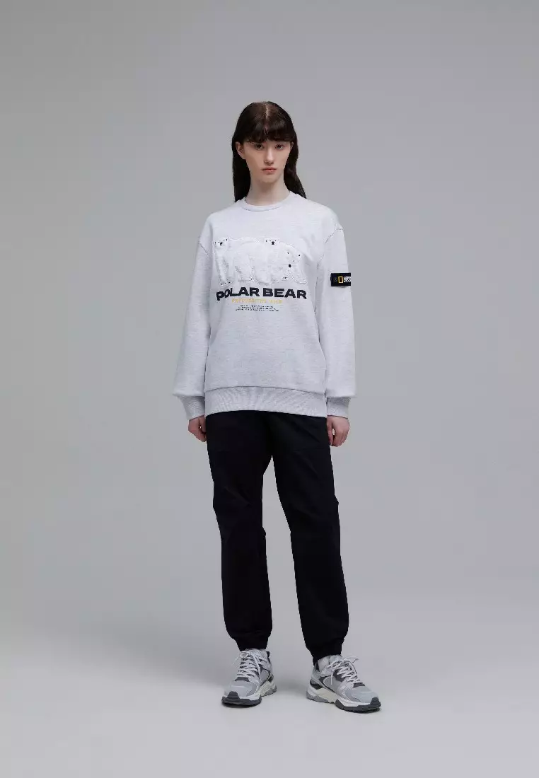 National Geographic Unisex Polar Bear Graphic Fleece