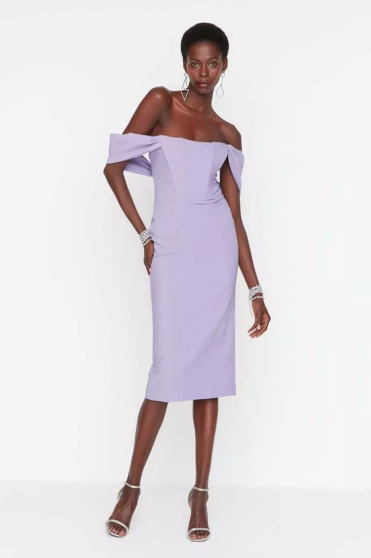 Trendyol Midi Sheath Dress 2024, Buy Trendyol Online