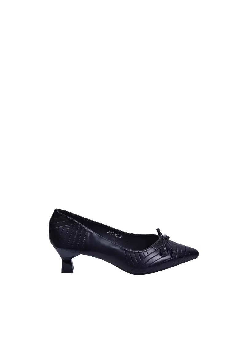 Buy Alfio Raldo Alfio Raldo di Classe Pointed Black Kitten Heels