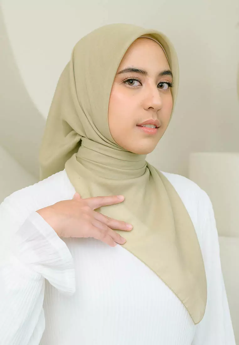 Theya Voal Square Soft Sage NEW