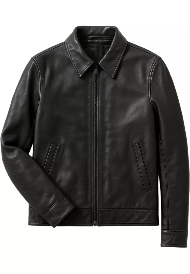 Real Leather Jacket Black- Lamb skin Jacket- Jacket for Men- Oxhide RI58