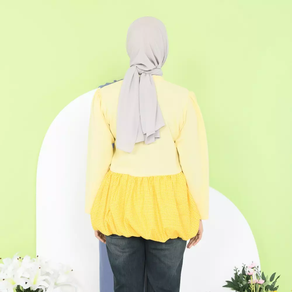 Chira Balloon Top - Soft Yellow M19720 R5S5