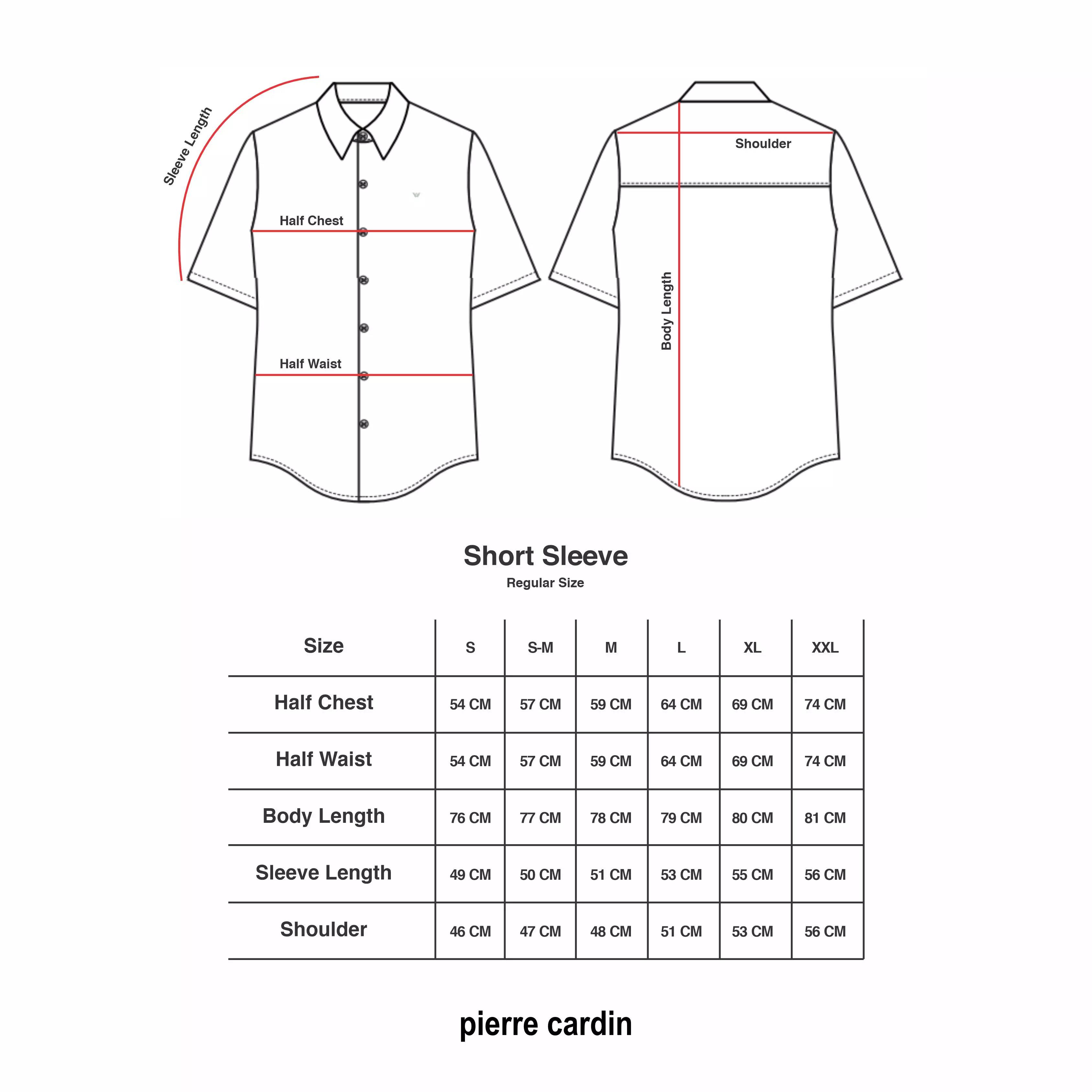 Kemeja Lengan Pendek Pierre Cardin TechnoShirt Orion Storm Blossom - Blue Cotton Smart Casual