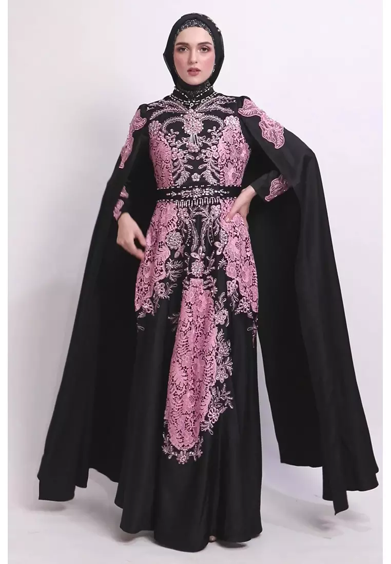Bibiq Gamis Brokat Satin