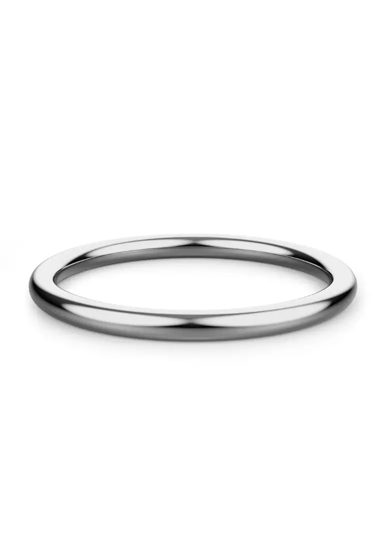 Buy Bullion Gold BULLION GOLD Rheda Classic Tubular Ring in Silver ...