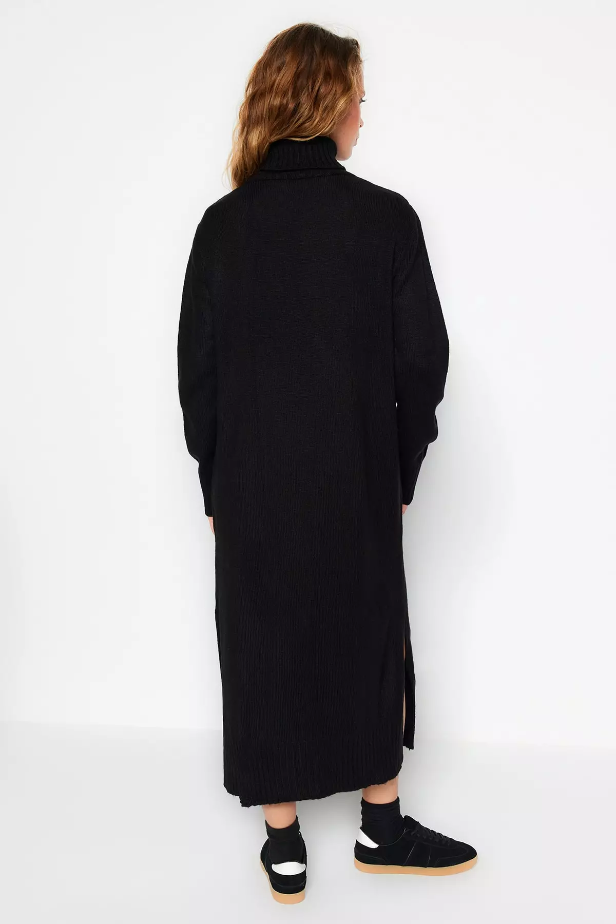 Midi Knitwear Turtleneck Dress