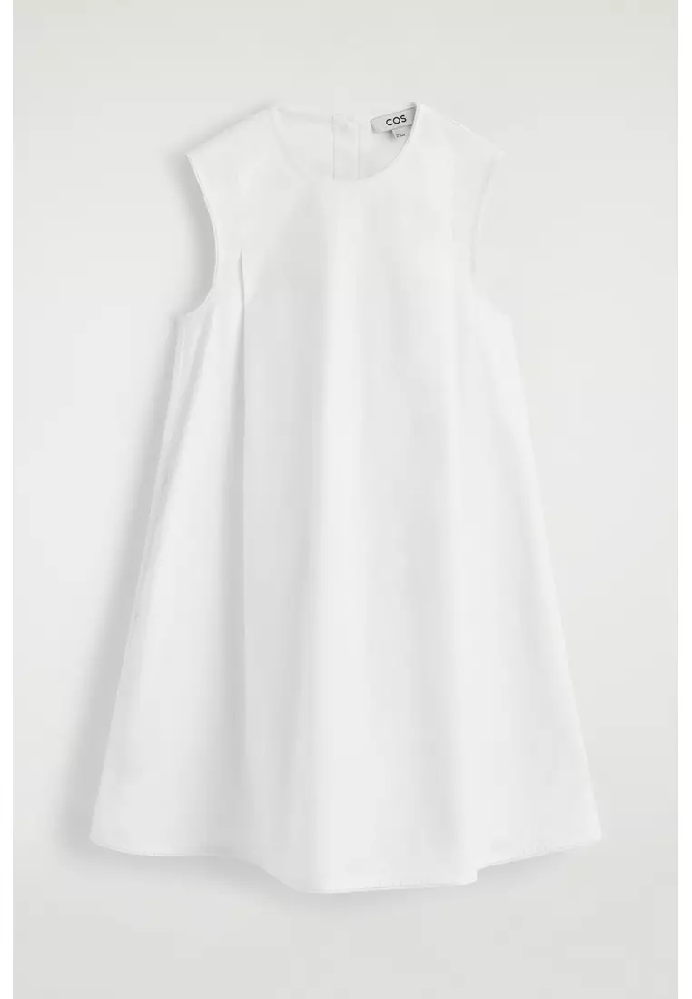 Buy COS PICOT-TRIMMED PLEATED MINI DRESS 2026 Online | ZALORA