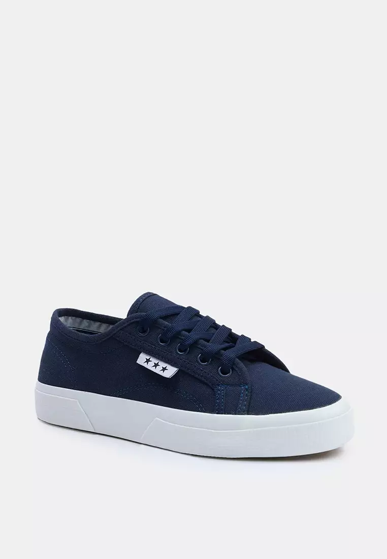 Lace-Up Flat Sole Sneakers