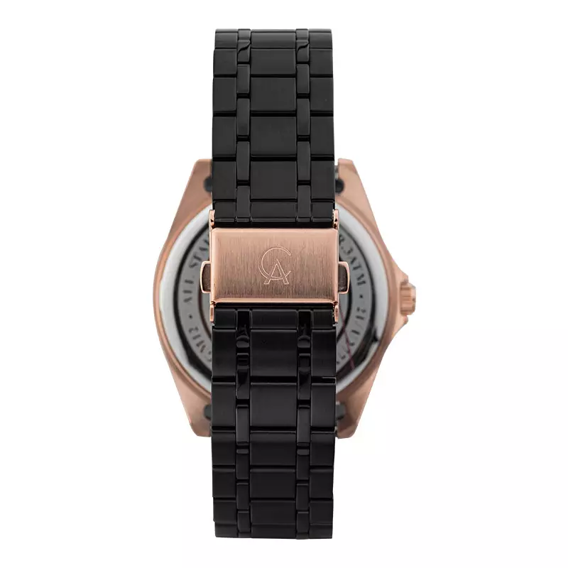 Jam Tangan Pria Alexandre Christie Classic Steel AC 8661 MD BBRBA Men Black Dial Black Stainless Steel Strap