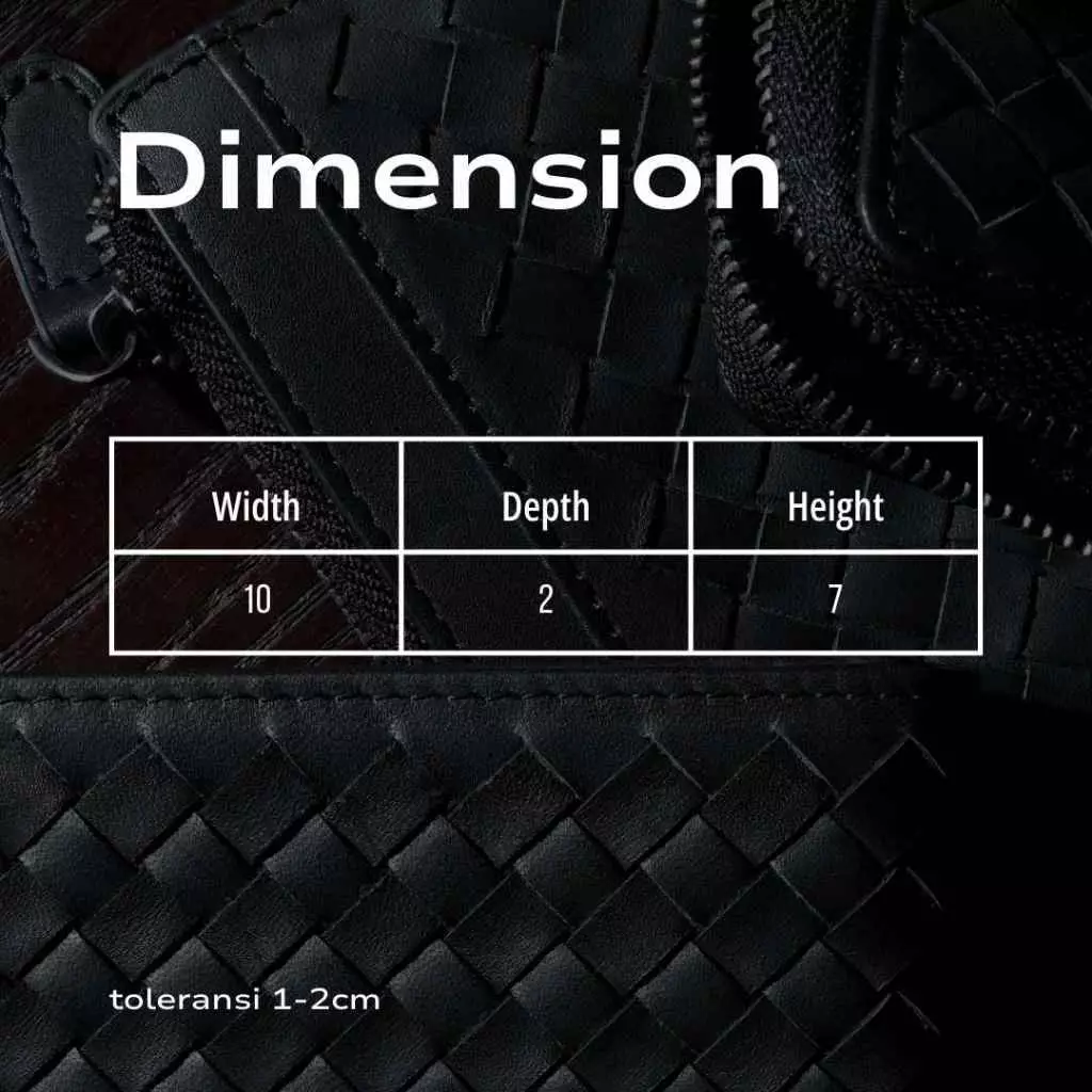 Intrecciato Accordion Card Wallet Black