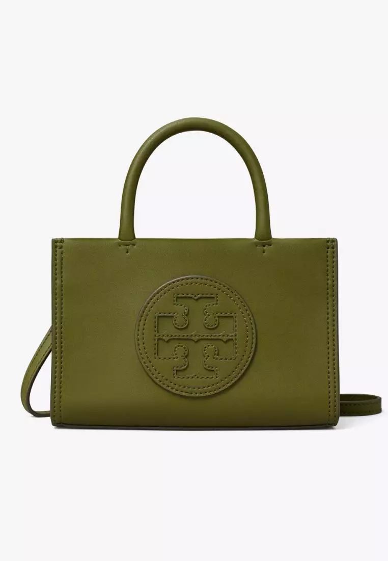 Tory Burch Mini Ella Bio Tote Olive Green