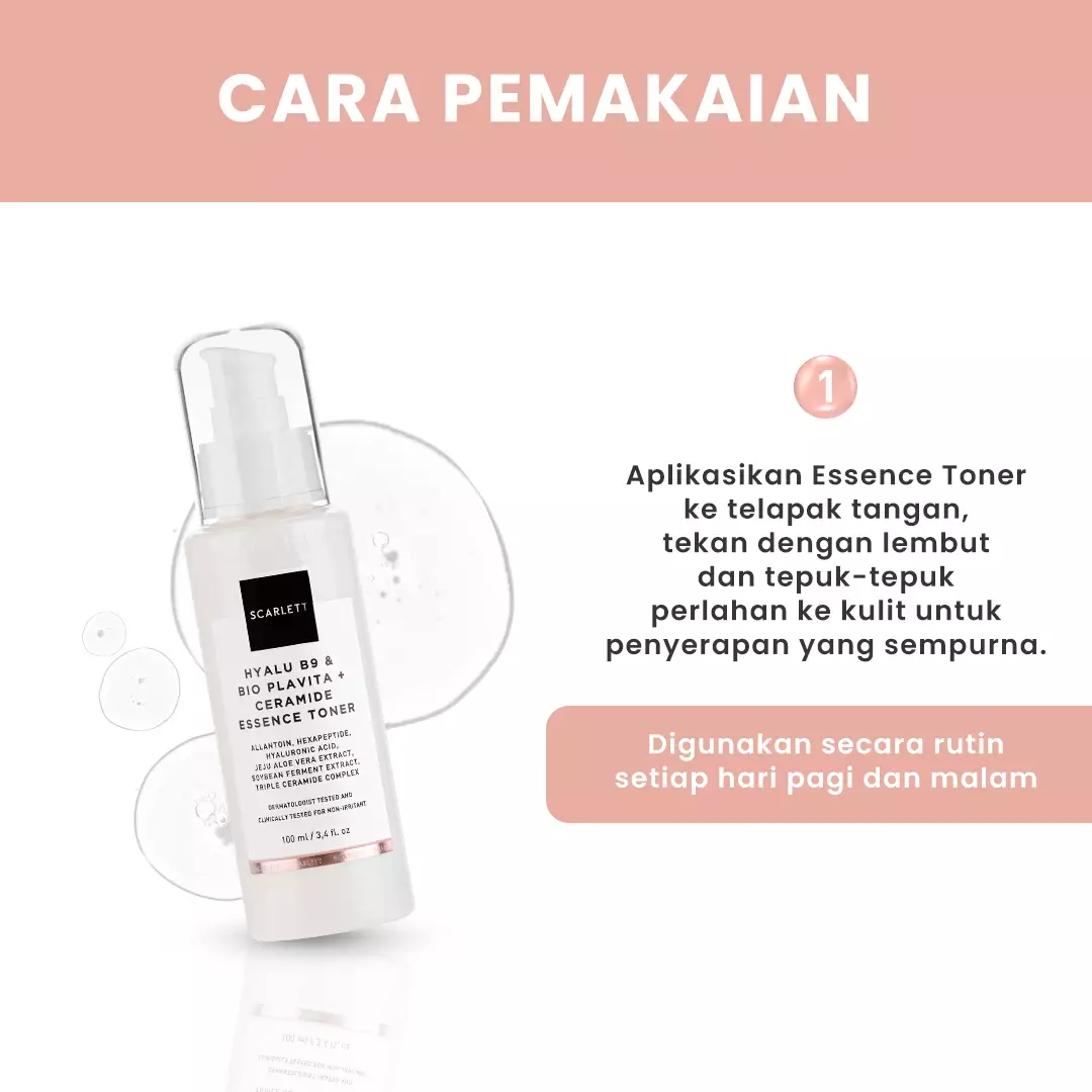 Scarlett Whitening Age Delay - Hyalu B9 + Bio Plavita & Ceramide Essence Toner