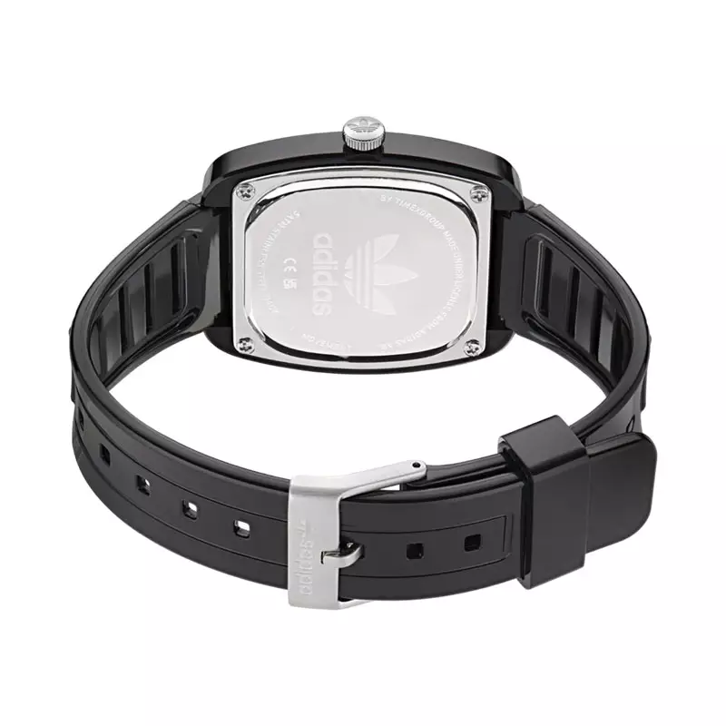 Jam Tangan Unisex Adidas Retro Wave AOSY24531 Black Dial Black Resin Strap