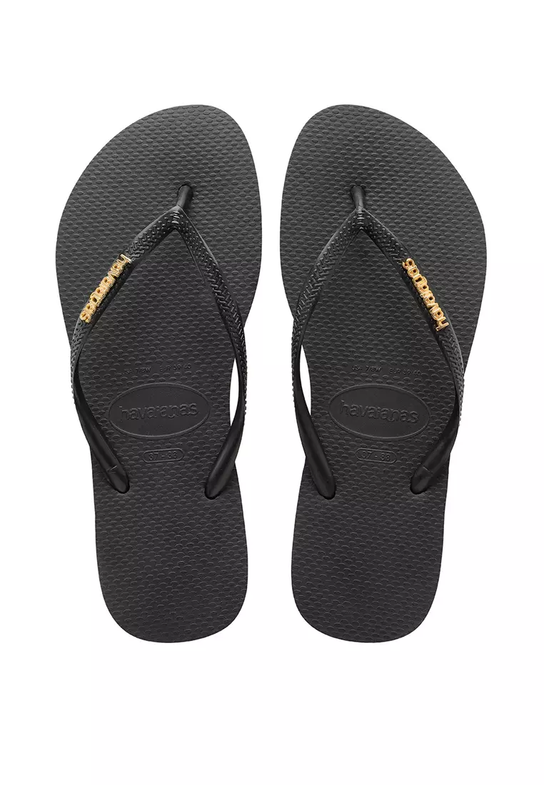 Gold and sales white havaianas