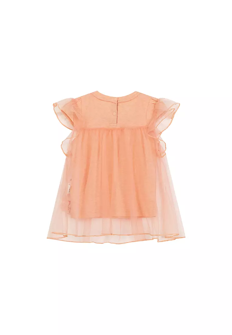 Short Sleeve Tulle Dress