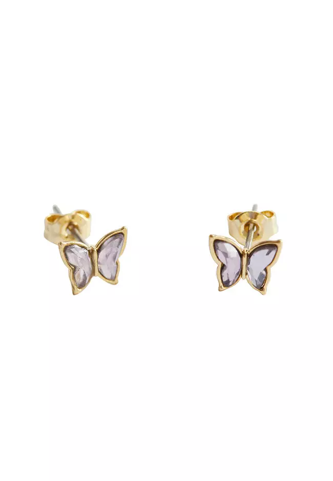 Buy & Other Stories Butterfly Stone Pendant Stud Earrings 2024 Online ...