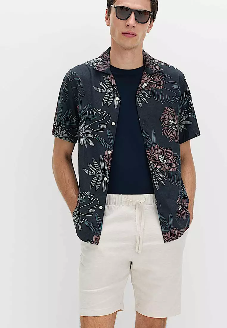 Linen Rich Hawaiian Shirt