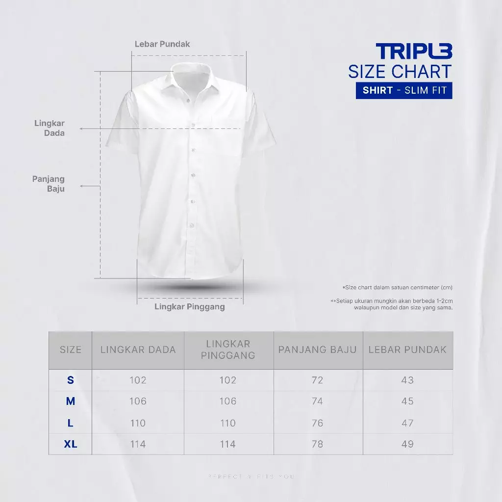 TRIPLE Kemeja Lengan Panjang Slim Fit (LS 535) Olive