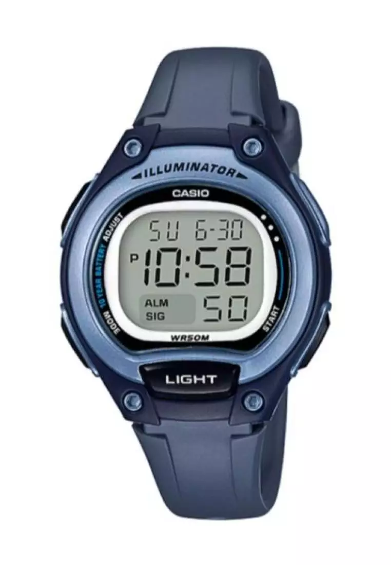 Buy Casio Casio Kid s Digital Watch LW 203 2AV Blue Resin Band