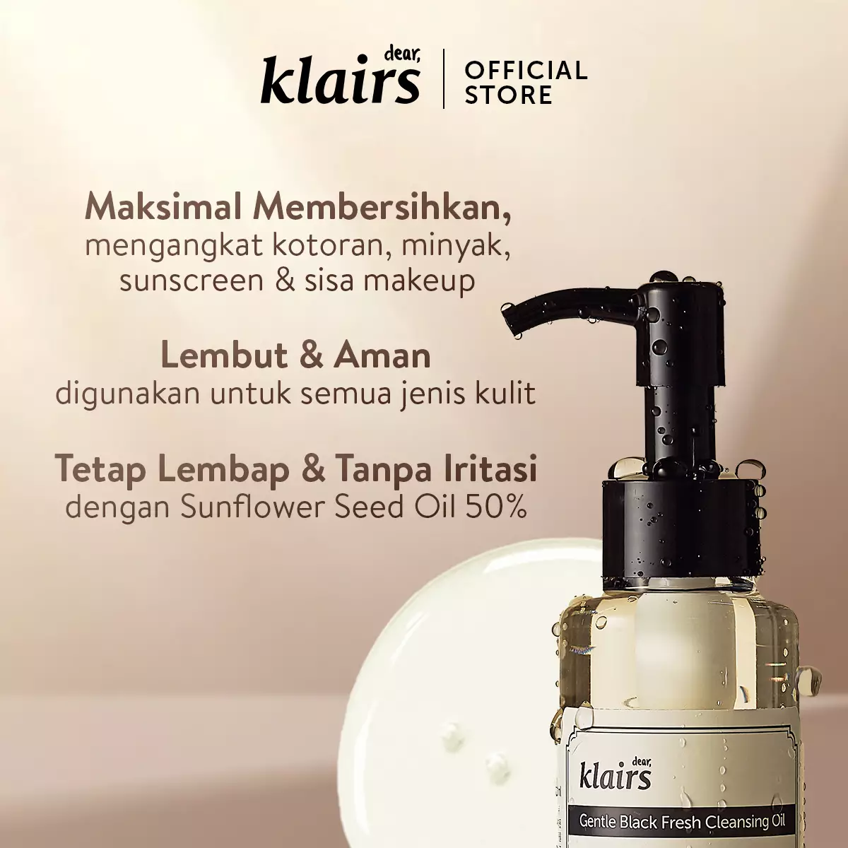 Dear Klairs Gentle Black Fresh Cleansing Oil 150ml