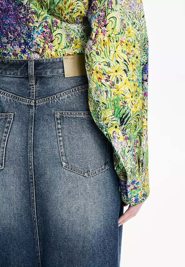 天絲環保A型長款腰裙