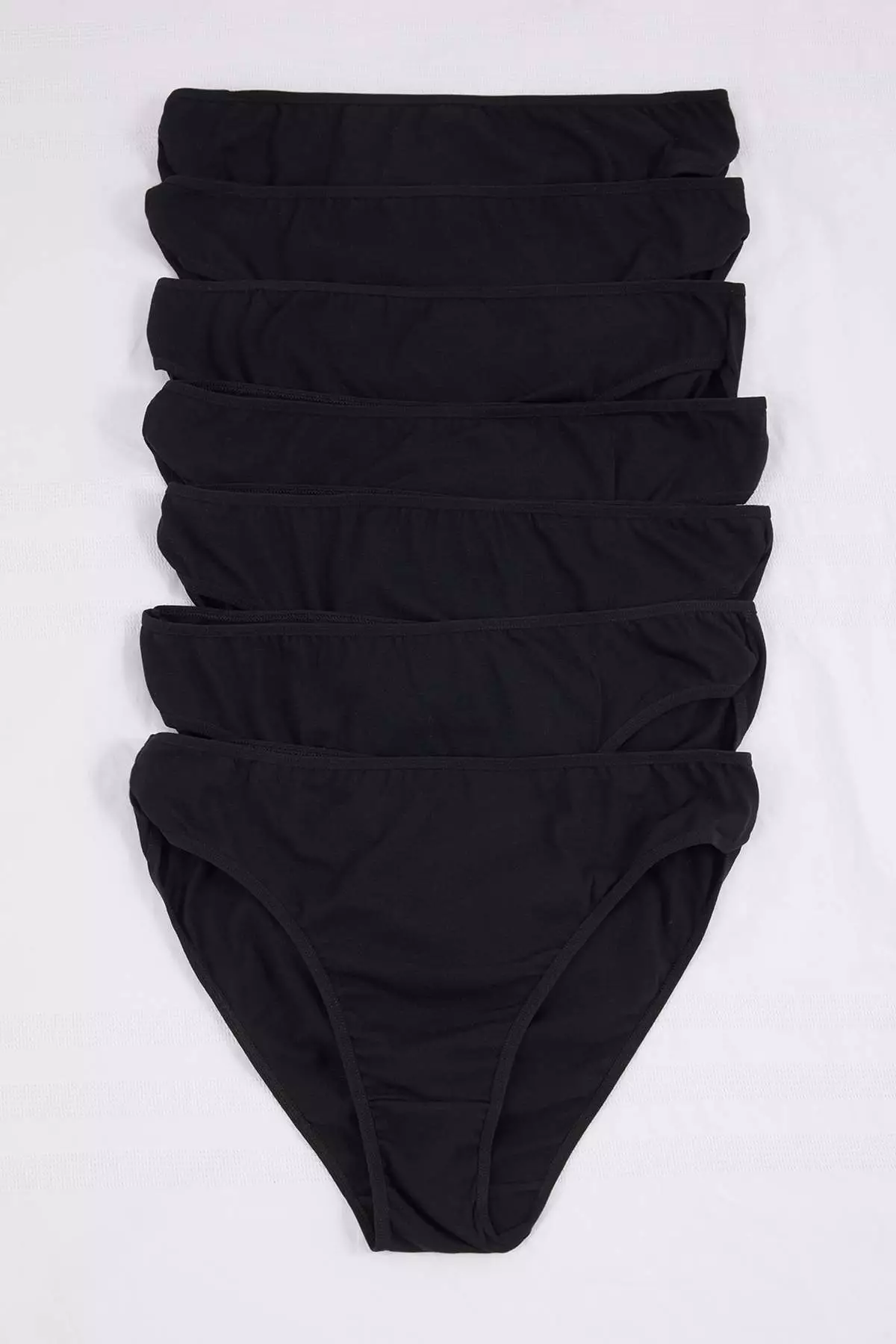 Black Regular Waist 7-Pack Classic Plus Size Panties Tbbss26Cm00009