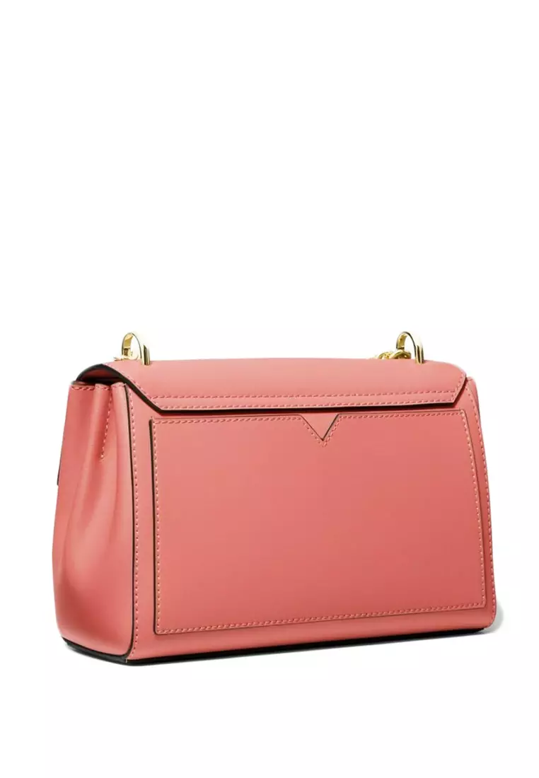 Lita Medium Leather Crossbody Bag - Pink