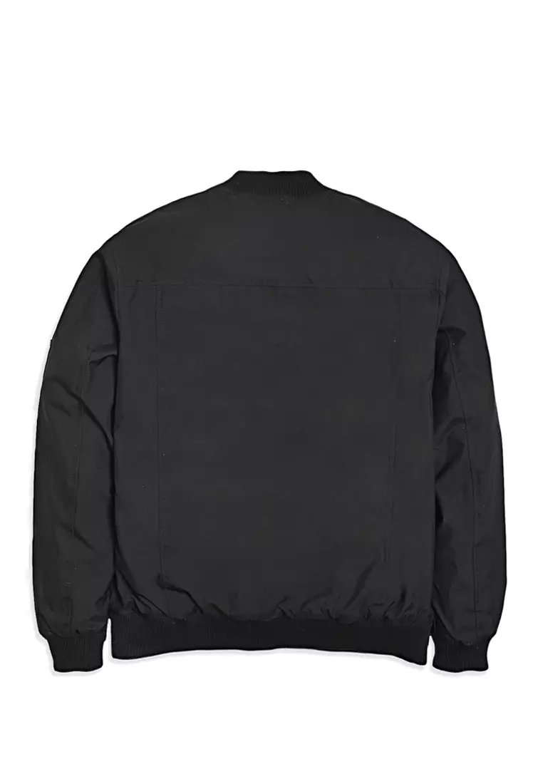 Pebble Sigma Utility Bomber Black Jacket