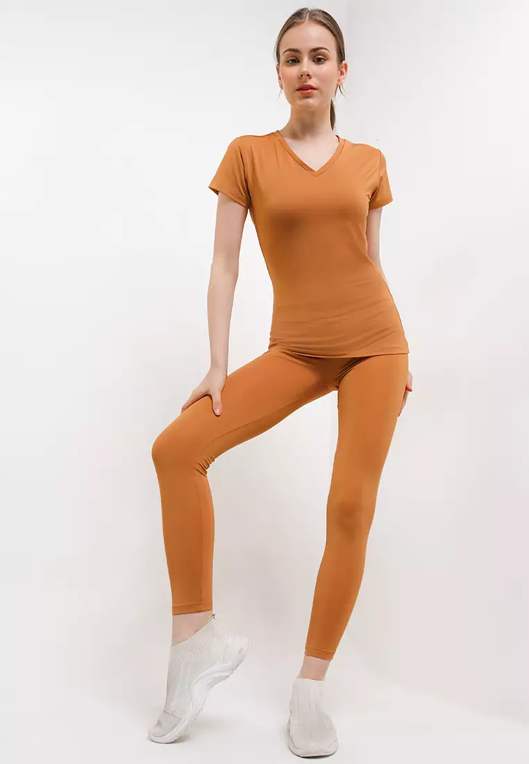 Celana Panjang Legging Olahraga Ladies Sport Long Pants Active Sport Olahraga Senam Yoga Pilates Gym Ketat Spandex