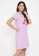 Clovia pink Clovia Owl Print Short Nightdress in Lilac - 100% Cotton 54257AAA841A13GS_4