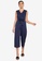 ZALORA WORK navy Wide Leg Eyelet Detail Jumpsuit 21F77AA07668ABGS_4