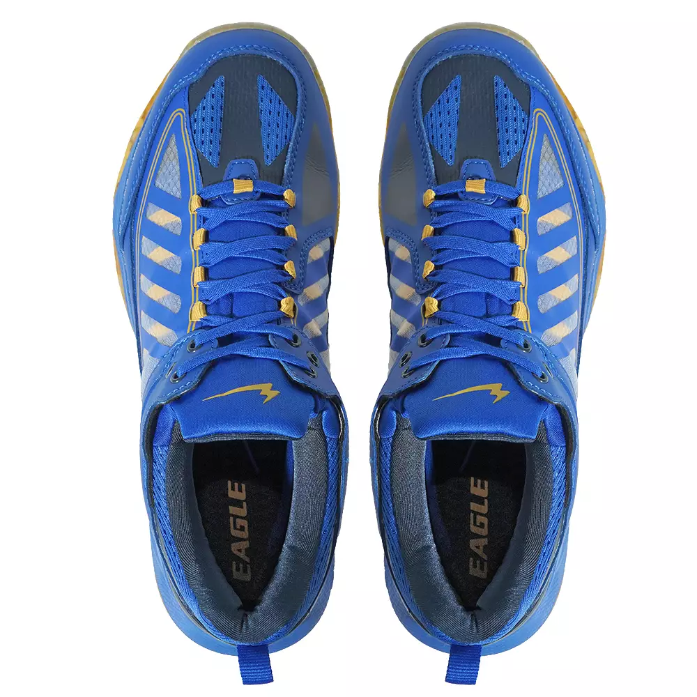 Eagle Sepatu Badminton PNR Prime - BIRU/EMAS