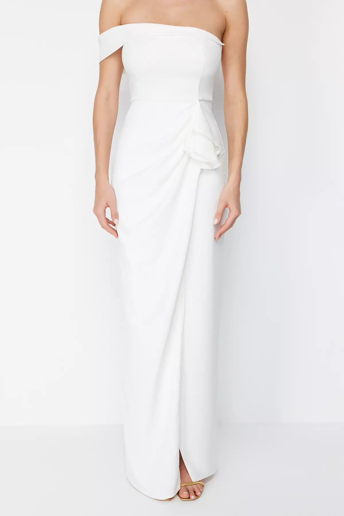 Slit Evening Maxi Dress