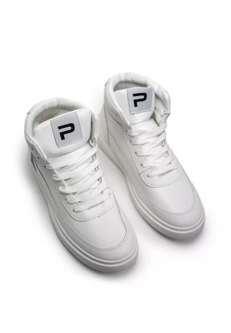 PAULMAY - Sepatu Sneakers pria Bogota High White